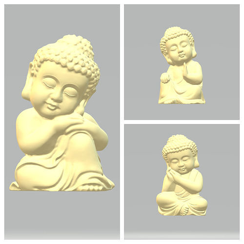 bebé Buda escultura estatua Dios religión 3d Arte miniaturas figuritas antiguo figura retrato espiritualidad mármol decoración Audubon cristiano escaneado modelos esculturas 3D print model - Mito3D