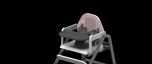 baby chair people man family woman body illustration interior residental wood isolated retro equipment closeup scientific white suburban chemistry hobby diy 3d print model - Mito3D