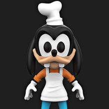 baby chef goofy disney character christmas cartoon art sculptures 3d print model - Mito3D