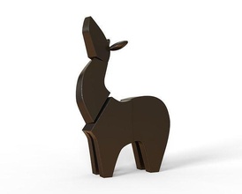 bambino cervo arte miniatura deco decorazione regalo collezione alce vacanza attività anniversario sculture 3d print model - Mito3D