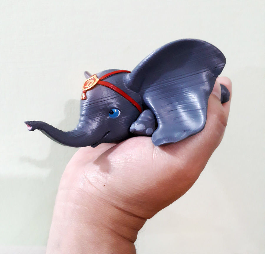 bébé dumbo l'éléphant animal jouet mignonne amusement disney jeux jouets 3D print model - Mito3D