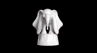 fanart baby elephant - dumbo kid cute fun animal elefante disney games toys 3d print model - Mito3D