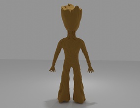 baby groot babygroot art sculpture figure body toy 3d 3dmodeling model 3dprinting printing avengers games toys 3d print model - Mito3D