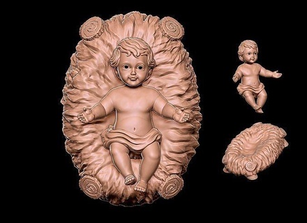 bebek isa beşik İsa insan yazdırılabilir Rahatlama Vesika Tanrı dini mücevher heykel Noel sembol Hıristiyan kutsal reçine cnc Sanat heykeller 3d print model - Mito3D