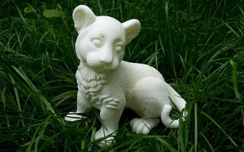 bebé león de la impresión en 3d art lionet jóvenes 3dprint escultura regalo estatua las esculturas figuries 3ddesign animal cat 3d print model - Mito3D