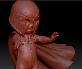 baby magneto fragmintz art sculpture body statue interior marvel superhero sculptures 3d print model - Mito3D