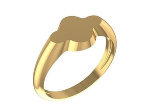 Baby Ring Schmuck Gold Silber druckbar Juwel Sterling Mode Diamant Schönheit Ringe 3d print model - Mito3D