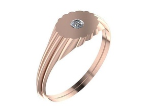 bebé anillo joyería joya oro plata imprimible Moda platino brillante diamante libra esterlina belleza anillos rubí zafiro 3d print model - Mito3D