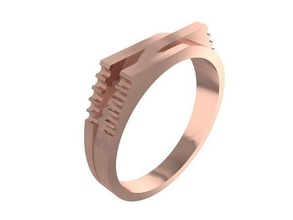 Baby Ring Ringe Schmuck Gold Silber druckbar Diamant Juwel Hochzeit Engagement Mode Platin Prototyp entwickeln 3d print model - Mito3D