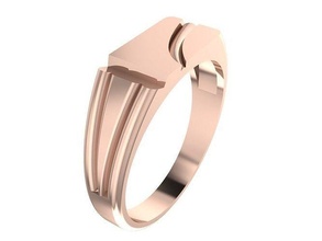 Baby Ringe Gold Schmuck Luxus Sterling Silber Ring druckbar Juwel Diamant Mode Schönheit Platin 3d print model - Mito3D