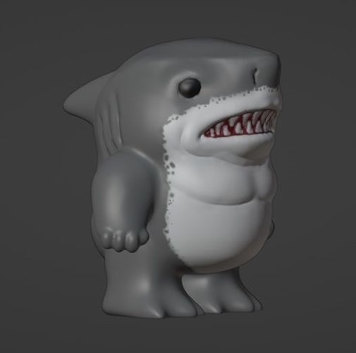 baby shark dc comics king animal ocean fish predator underwater sea games toys 3D print model - Mito3D