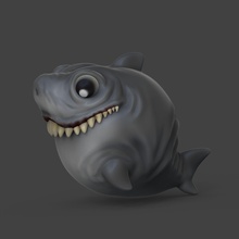 bebek köpekbalığı 3dprint 3dmodel babeshack balık şişko oyuncak hayvanlar oyunlar oyuncaklar 3d print model - Mito3D