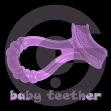 baby teether 01 tooth model data 3d render manifactoring mold mould games toys 3d print model - Mito3D