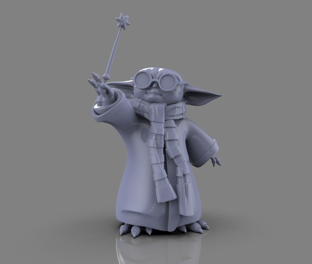 bebê yoda estrela guerras fofa mandaloriano 3d impressão criança brinquedo jogos brinquedos especialidade guerra estelar escultura figura estátua personagem desenho animado vader 3D print model - Mito3D