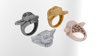 bébé yoda bague bijoux or argent imprimable diamant bijou mariage gemme mode engagem brillant babyyoda luxe anneaux 3d print model - Mito3D