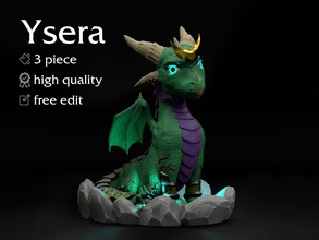 baby ysera warcraft warcrat queen mother dreams dragon drake miniature child cute print printable fantasy scifi sculptures anime character game art 3d print model - Mito3D