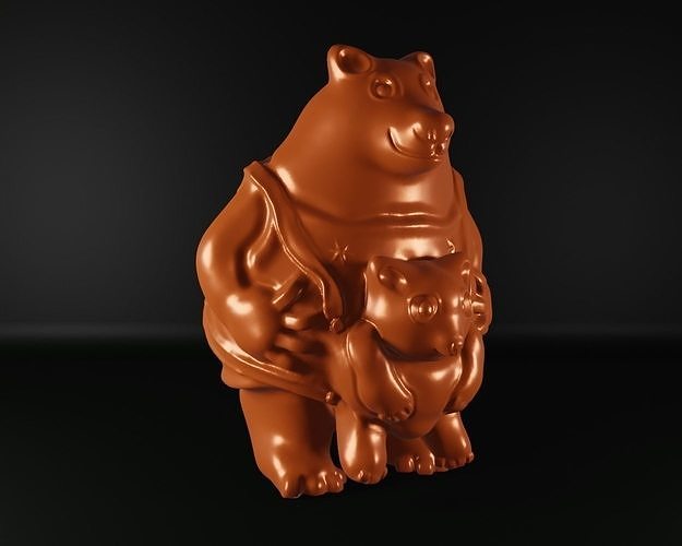 çocuk bakıcısı ayı memeli hayvan oyuncak 3dprint hediye Sanat doğa korkutucu blender şık bebek Şirin deko oyunlar oyuncaklar 3D print model - Mito3D