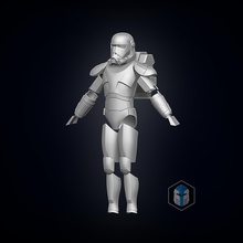 bad batch hunter armor - 3d print files star wars costume cosplay hobby diy 3d print model - Mito3D