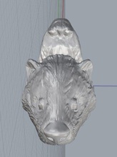 badger art di stampa gioielli garda animale stampabile sculture 3d print model - Mito3D