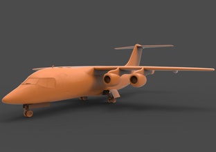 bae 146 200 avro rj85 jumbolino generico aereo di linea aeromobili piano hobby il fai da te automotive 3d print model - Mito3D