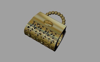 bolso talón bolsa oro cuentas pandora pandora plata dinero símbolo efectivo diseño joyería brazalete encantado pulsera encantos rosario joya esposas 3d print model - Mito3D