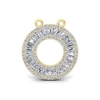 bagget 3d modèle rendre bijou mariage engagement bijoux bague argent or engagem sterling blanc diamant Collier mode beauté goujat anneaux pendentifs 3d print model - Mito3D