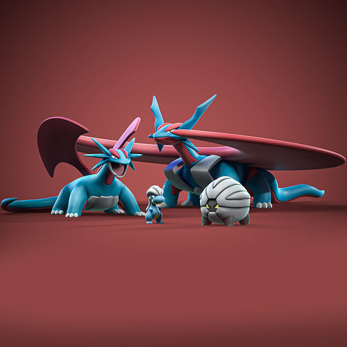 Wagen Entwicklungen Pokémon Pokemons eevee Vaporeon Jolteon Flareon espeon Umbreon leafeon Galzeon Sylveon Pikachu vulpix Geschichten Shelgon Salamence Spiele Spielzeuge 3D print model - Mito3D