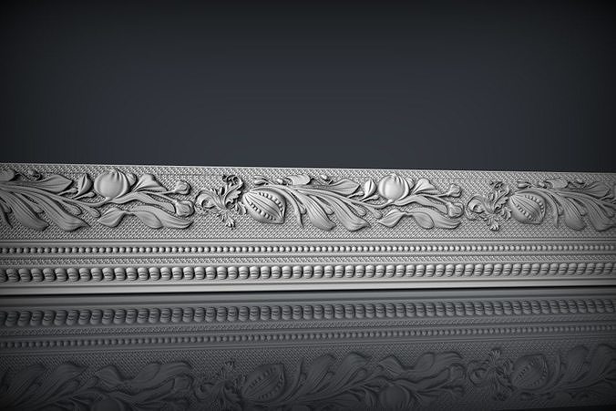 baguette arredamento legna arte cnc barocco stlstyle casa mobilia sculture 3D print model - Mito3D