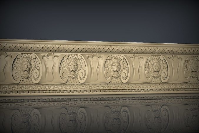 junquillo decoración madera Arte cnc barroco estilo stl hogar casa mueble esculturas 3D print model - Mito3D