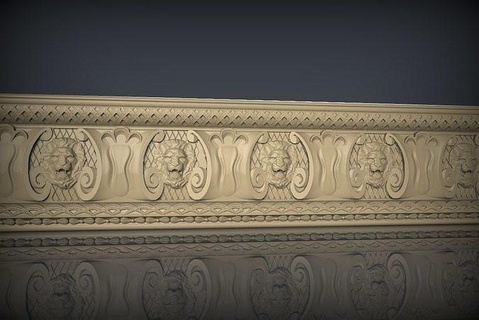 junquillo decoración madera Arte cnc barroco estilo stl hogar casa mueble esculturas 3d print model - Mito3D
