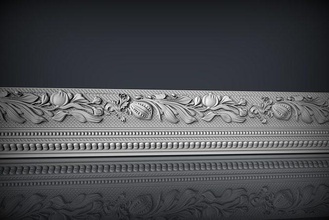 baguette arredamento pacco legna arte cnc barocco mobilia sculture 3d print model - Mito3D