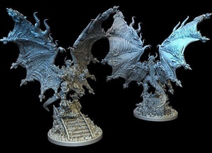 bahamut exclusive stl 3d printing model sla fdm ff7 collectibles statue resin 3dprinting miniature games toys board 3d print model - Mito3D