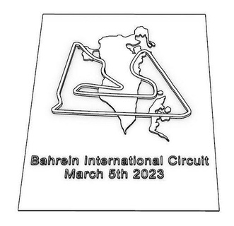 Bahrain internazionale circuito formula1 f1 gara traccia verstappen alonso hamelton vincitore 3dprint auto corsa macchina pista passatempo Fai 3d print model - Mito3D