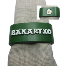 bakartxo napkin ring daisy house personalized names customizable kitchen dining 3d print model - Mito3D