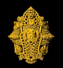 balaji yüzük garuda takı moda Tanrı altın Gümüş daimond yazdırılabilir Buda 3d print model - Mito3D