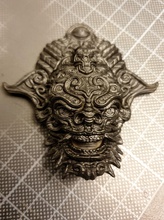 bali inspirado máscara art de la decoración diseño adornado símbolo antiguo estatua las esculturas 3d print model - Mito3D