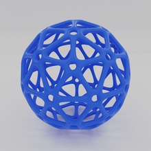 ball 3d-Druck Kunst math mesh geometrische sphere bedruckbar ist mathematische Skulptur 3d print model - Mito3D