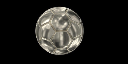 balón de fútbol plata la joyería bola hueco colgantes 3d print model - Mito3D