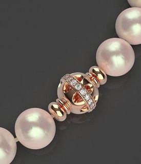 Ball Halskette Schließe sperren Edelsteine brillant Schmuck Gold Silber druckbar Juwel Kette Armband Diamanten Anhänger Kugel Perle Koralle Perlen Halsketten 3d print model - Mito3D
