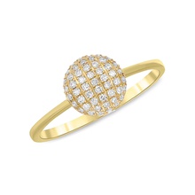ball ring Schmuck gold diamond drucken Silber Ringe 3d print model - Mito3D