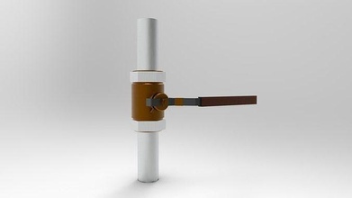 pelota válvula 1 2 in petróleo tubo bomba plomería refinería lavabo mezclador procesando acoplamiento baño mecánico eje transición manguera tubería pasatiempo bricolaje diy partes 3d print model - Mito3D