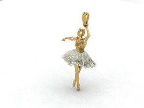 balerin kolye form hareketli takı 3d print model - Mito3D