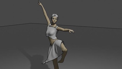ballerina 3d modello ballerino in vestito 3dmodel pronta per stampare arte arredamento artistico donna ragazza balletto fascino corpo deco moda sculture 3d print model - Mito3D