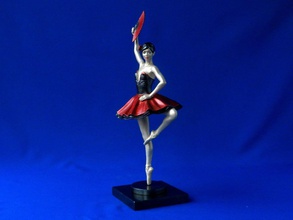 ballerina 4 art ballet dance doll dancing figurine sculpture statue character female woman people miniature maiden dancer performance sculptures girl 3d print model - Mito3D
