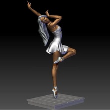 bailarina 6 estatua mujer equilibrar moda bailando atleta competencia fuerza elegante personaje cuerpo figurilla escultura ballet bailarín casa arte esculturas 3d print model - Mito3D