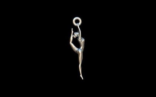 bailarina balé dançarino pingente mulher dança personagem menina arte dançando fêmea corpo escultura estátua joalheria pingentes 3d print model - Mito3D