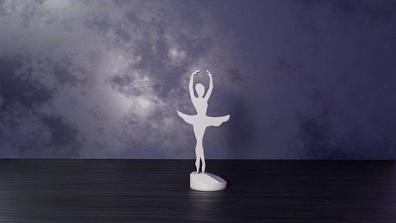 ballerina ballerino 02 scrivania decorazione Casa 3dprint casa balletto 3d stampa ballare ragazza danza carattere femmina corpo arredamento 3d print model - Mito3D