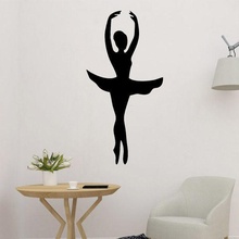 ballet fille 2d art mur décor décoration 3d print model - Mito3D