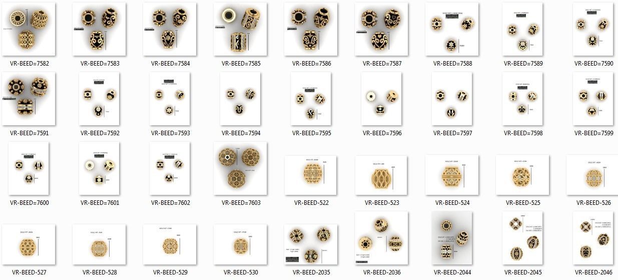 100 balls beeds para 3dm stl print model bulk collection pendants paradesign jewellery diamond silver gold jewelry printable brilliant 3D print model - Mito3D