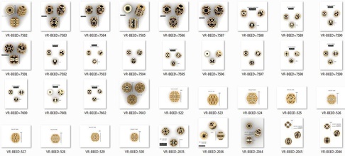 100 balls beeds para 3dm stl print model bulk collection pendants paradesign jewellery diamond silver gold jewelry printable brilliant 3d print model - Mito3D